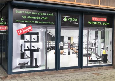 Winkel of bureel van 92m² in “de” Boelare te Eeklo.